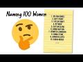Streamer Tries Naming 100 Women...