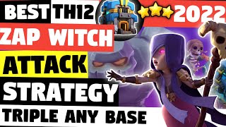 TH12 Zap Witch Attack Strategy (2022) - Best TH12 Witch Army - Clash Of Clans | COC