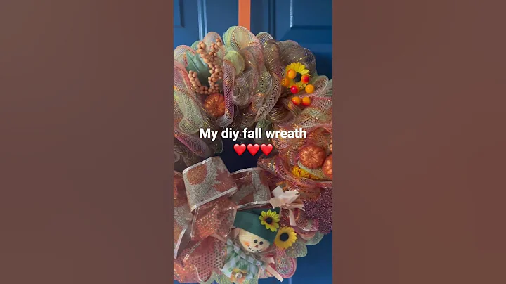 Fall wreath DIY