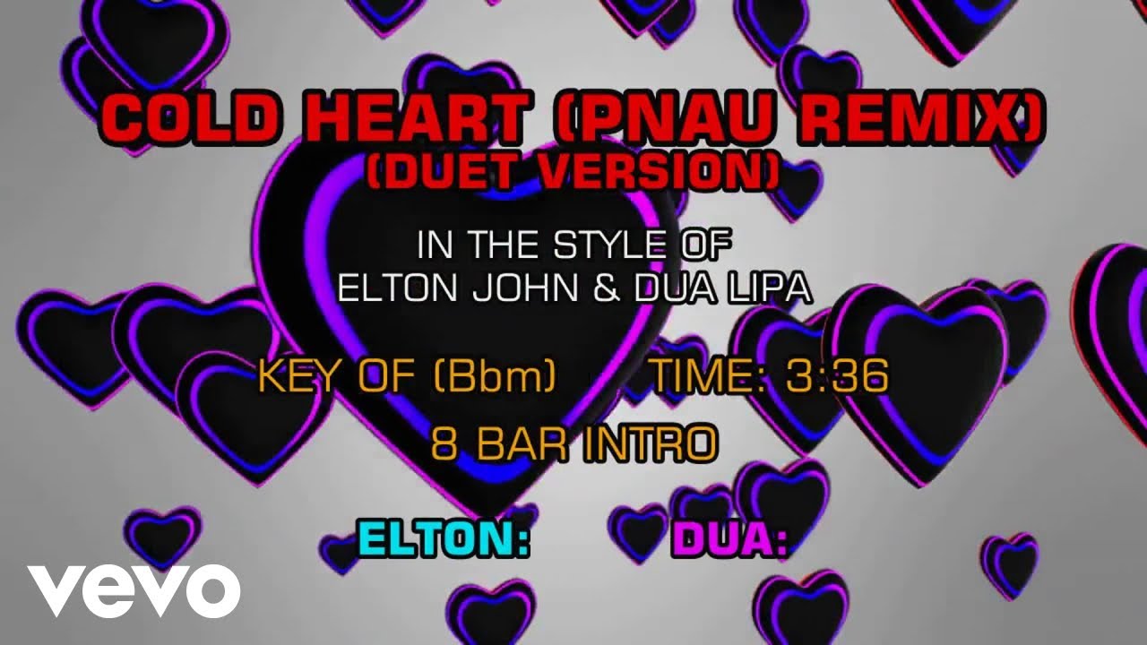 Elton John & Dua Lipa - Cold Heart (PNAU Remix) (Karaoke) Elton John & Dua Lipa - Cold Heart (PNAU Remix) (Karaoke)