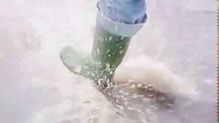 MSV. Any puddles street flooding & snowing in my Stretton-olive PVC boots.