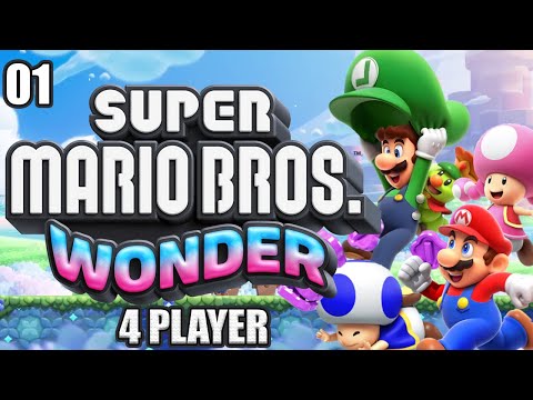Super Mario Bros. Wonder 4 Player Part 1 The Florian Kingdom