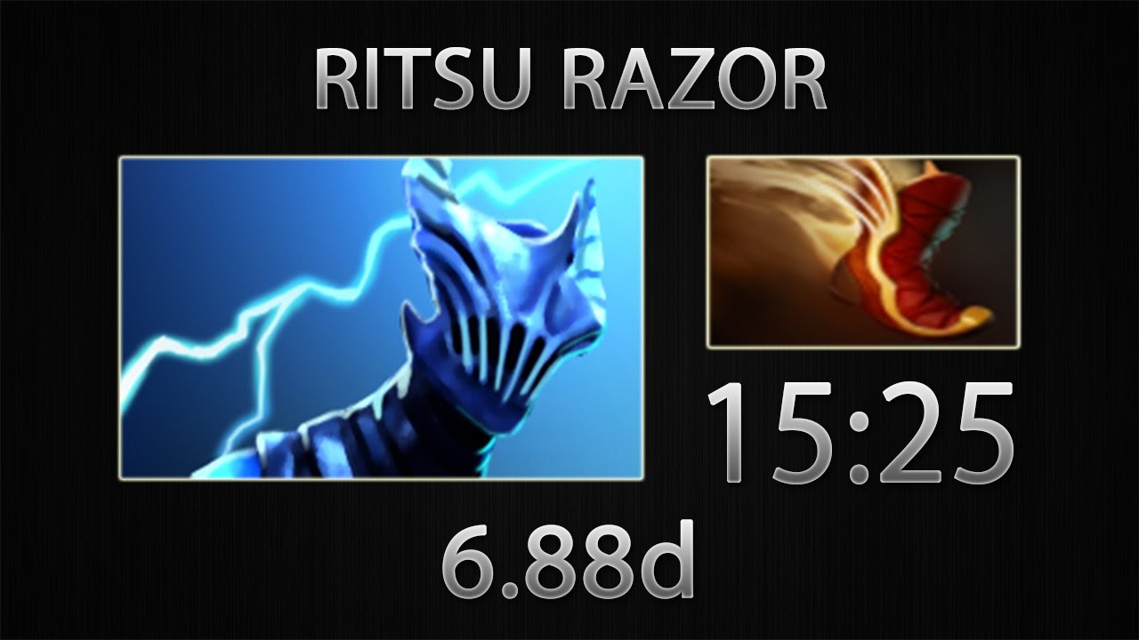 Dota 2 Razor Fast Farm - Ritsu - Boots of Travel - 