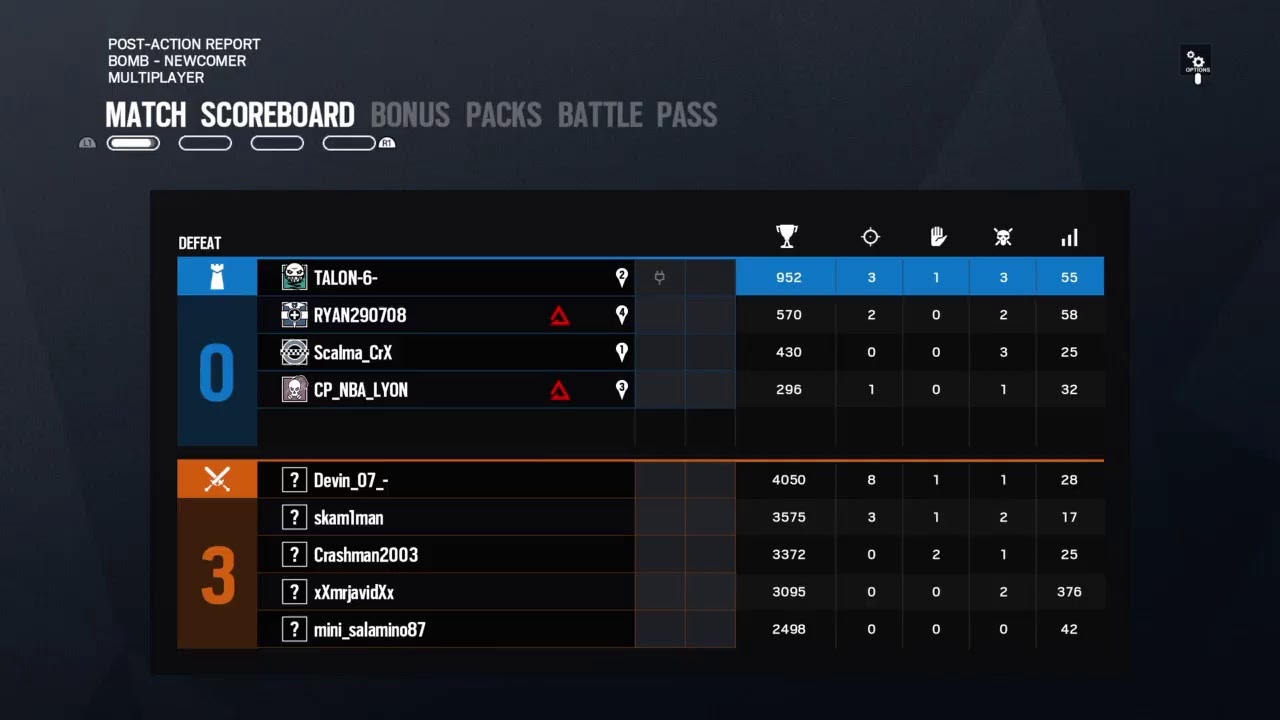 R6 practice and matches, moving to unranked YouTube