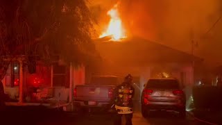 VIDEO: Firefighters respond to burning home in Orlando