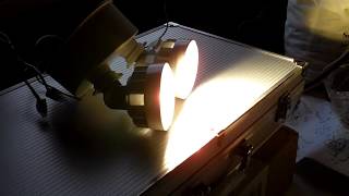 Lithonia Lighting 2-Head White Outdoor LED Wall-Mount Flood Light