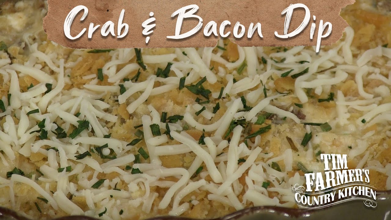 hot bacona nd crab dsip Surf & Turf Bacon Rolls | The Ultimate Party Appetizer Everyone Will Love! Hot Crab and Bacon Dip