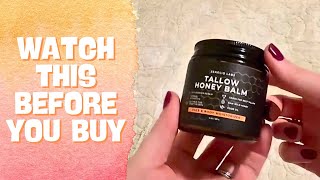 Organic Beef Tallow and Honey Balm for Face - Whipped Grass-Fed Moisturizer with Raw Honey &amp; Beeswax