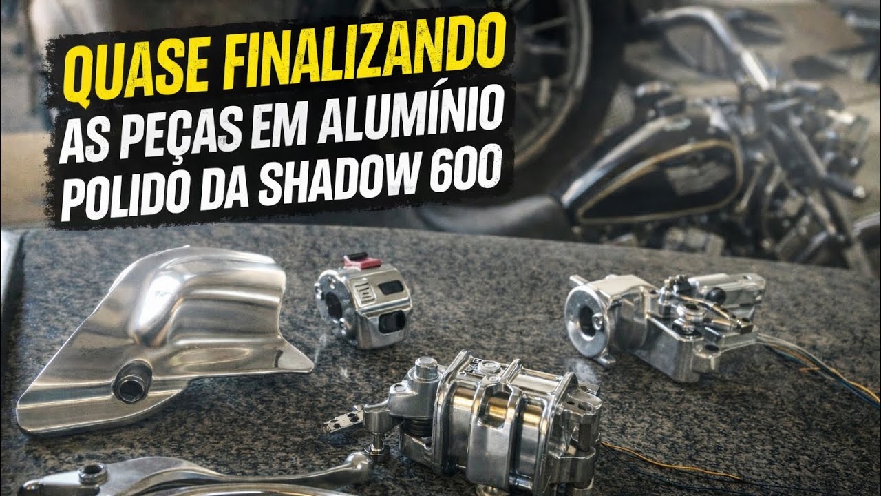 QUASE TUDO PRONTO na Shadow 600 😱💜 Valeu a pena limpar e polir tudo? #Shadow600 #BobberBrasil 