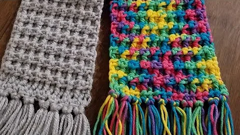 Little Boxes Crochet Scarf by YarnWars