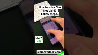 How to Solve Sim Not Valid iPhone? Easy Fix Sim Not Supported / No Sim iPhone SOLUTION✅ Wealth