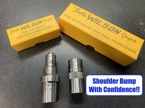 L.E. Wilson Case Gauge Depth Micrometer measures shoulder bump with confidence.