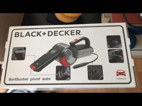 Black & Decker Dustbuster Pivot Auto Car Vacuum Cleaner unboxing & review 