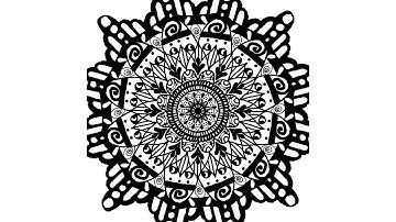 First Krita Mandala | Beginner Drawing Mandala Art