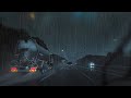 ☔️Highway drive in heavy rain at dawn😴for #Sleep #Work #Study