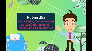 Hướng dẫn xem sao kê tiền, chứng khoán và lãi lỗ đã thực hiện trên web SmartOne VPS