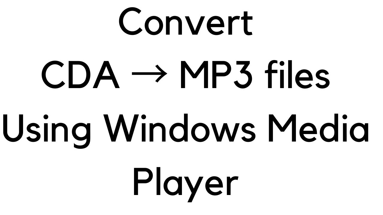 How to copy CDA files and save them into mp3 format?