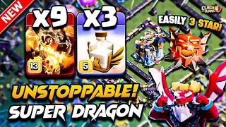 Best TH18 Attack Strategy With SUPER DRAGON (Town Hall 18) | Th18 SUPER DRAGON Attack Clash of Clans