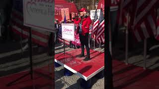 Anna Khait Prays Over The Crowd in Pittsburgh PA