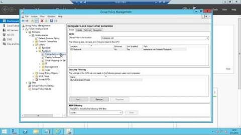 Lab 10.4 Computer Lockout after 10 min of User inactivity using Group Policy