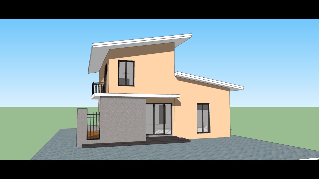  Sketchup  pro create Modern House in 15 min YouTube