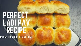 Homemade Ladi Pav Recipe | Eggless Pav Recipe