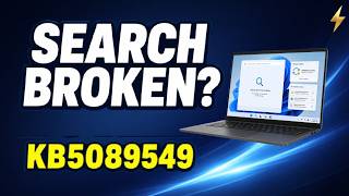 Windows Search Broken After KB5089549? Fix Blank Search Box Safely