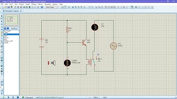 Simulasi rangkaian LDR dan Relay di PROTEUS