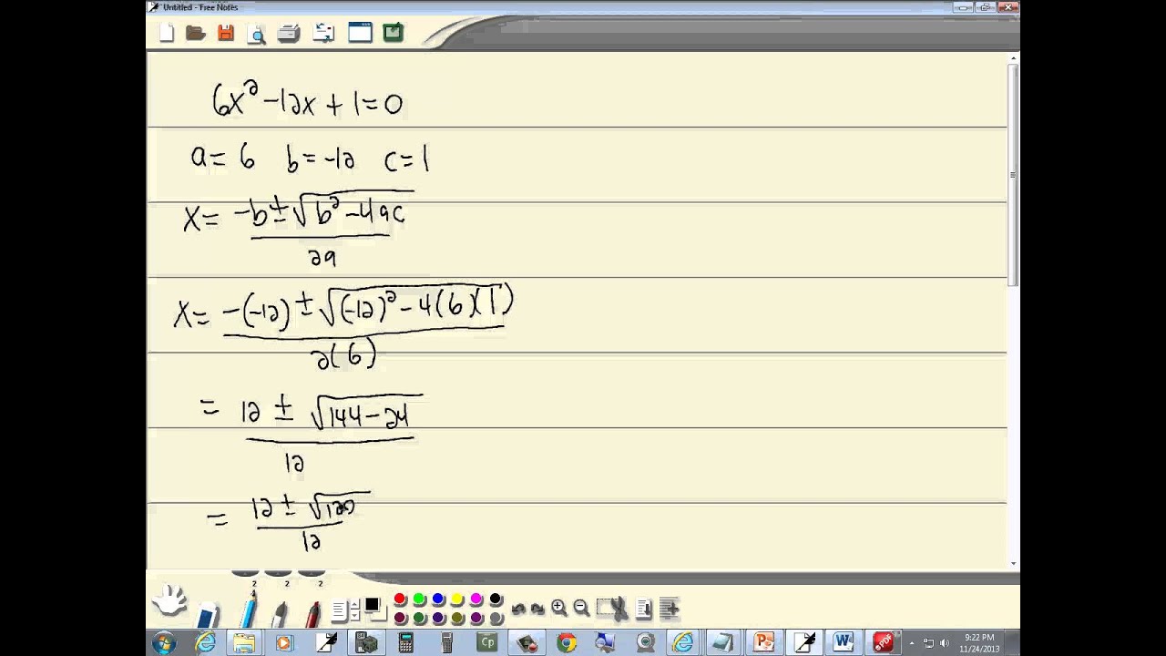 Quadratic Math Problem - MyHomeworkWriters homework help quadratic equations