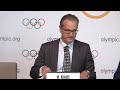 Press Conference with IOC President Thomas Bach