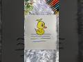 Cute Duck Drawing For Beginners #shorts #ytshorts #youtubeshorts #drawing #cute
