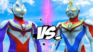 Ultraman Tiga против Ultraman Dyna