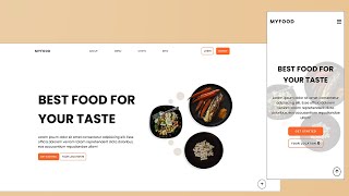 How To Make WEBSITE  FOOD RESTAURANT| HTML CSS JAVASCRIPT | Responsive Web Design