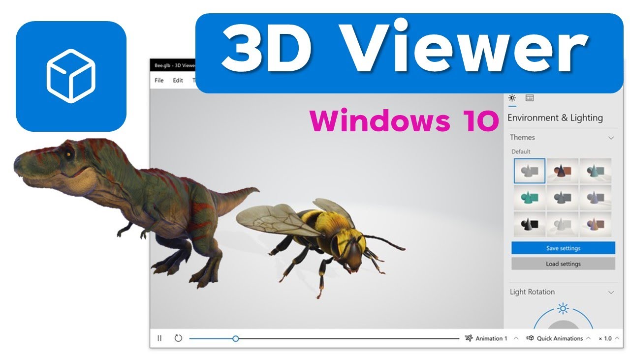 การใช้งาน 3D Viewer ใน Windows 10