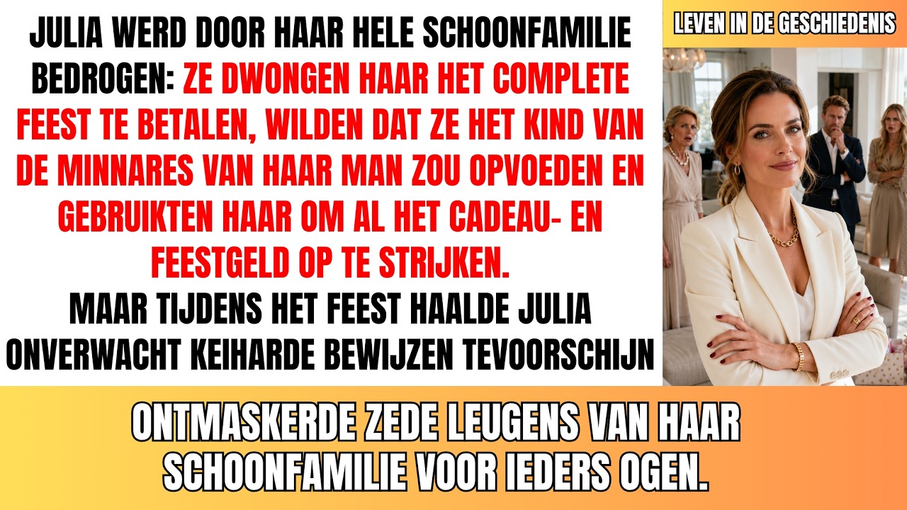 Het doopfeest liep ten einde toen mijn schoonmoeder de rekening van 2500 euro naar mij toeschoof. Ik hoorde haar zoete, bevelende stem zeggen dat ik maar even met mijn pinpas naar de kassa moest...