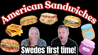 Swedish couple try American Sandwiches for the first time! (Ultimate collection Part 2)