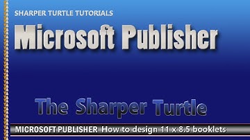 Microsoft Publisher - How to design 11 x 8.5 booklets