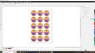 Full 3x3 ROUND STICKER IN CORAL DRAW DESIGN | STICKER PRINTING 13X19 Update