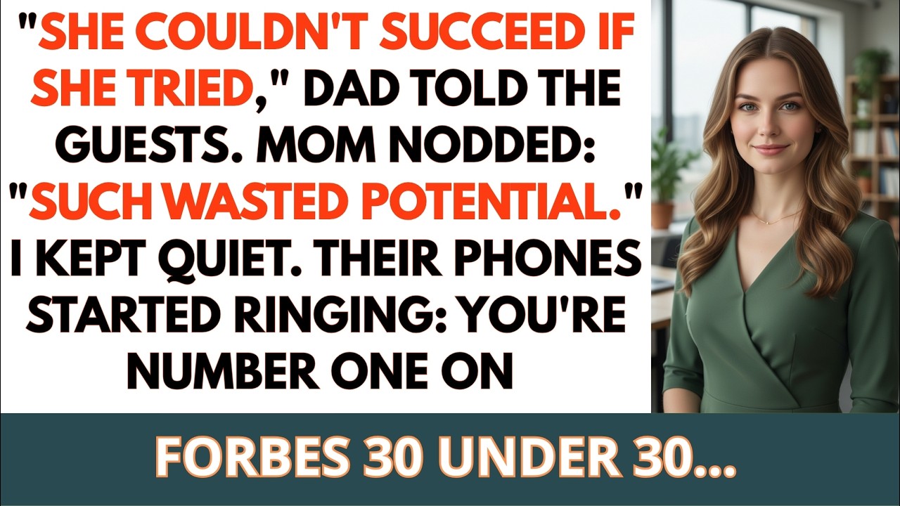 Parents Told Everyone I 'Couldn't Succeed'   Then Forbes 30 Under 30 List Released
