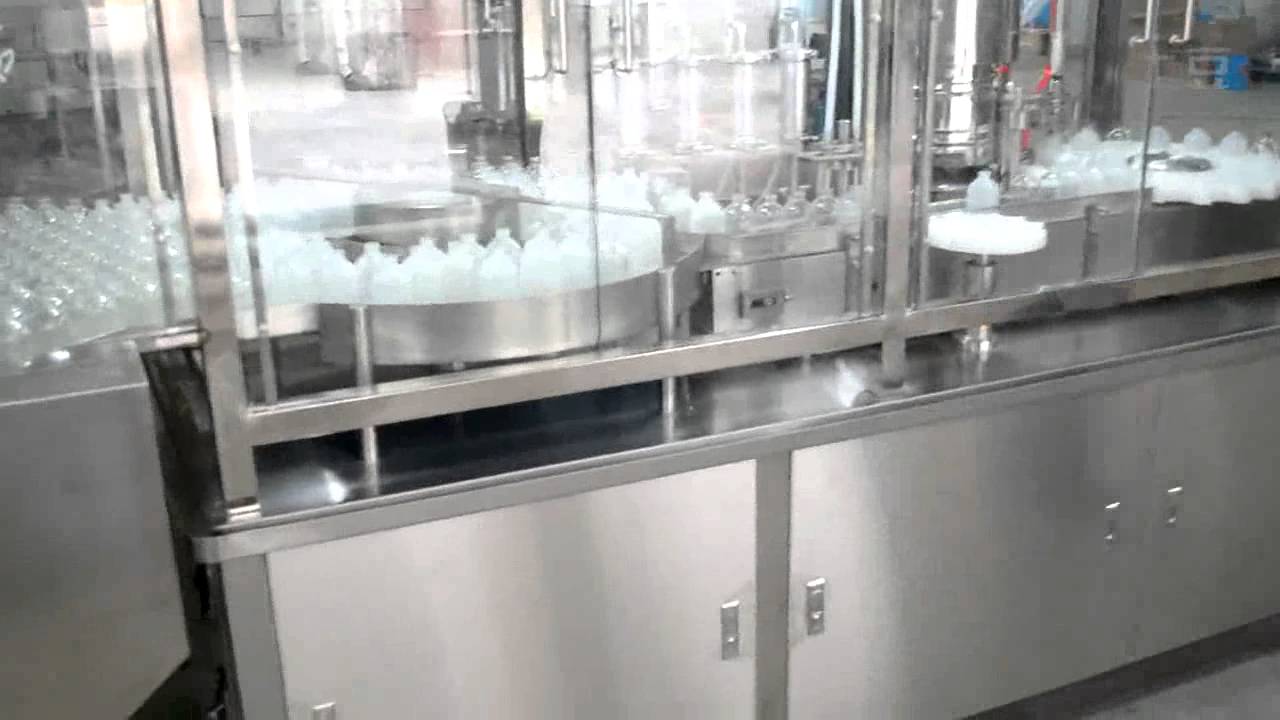 whole line for Infusion bottle feeding washing drying filling plugging