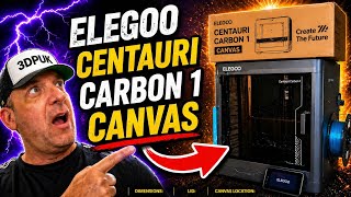 ELEGOO CENTAURI CARBON 1 CANVAS UNIT - dimensions, lid, canvas location