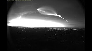 20171222 Lyons Peak view of the Falcon 9 launch of Iridium satellites