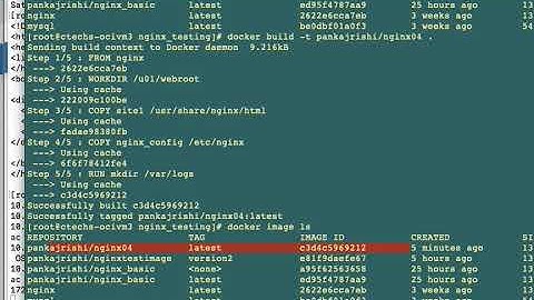 Docker NGINX with Dockerfile quickInstall