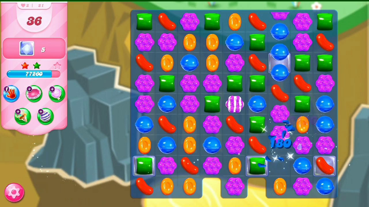 How to clear Candy crush level 21 YouTube