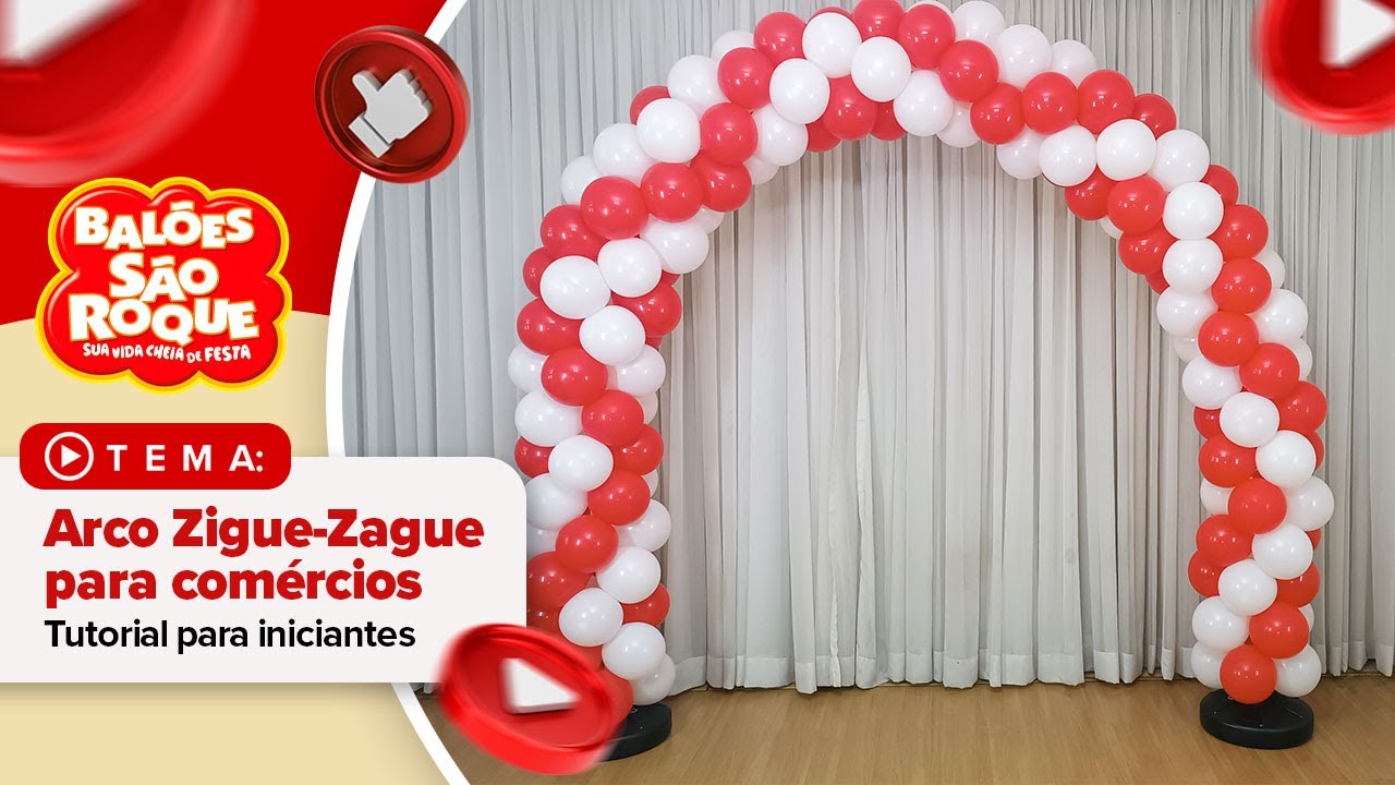 Como Fazer um Arco de Balões em Ziguezague: Tutorial para Iniciantes | Balões São Roque