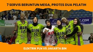 Mega Serve 7x Beruntun, 2 Pelatih Saling Protes, Jakarta BIN vs Elektrik PLN Resimi