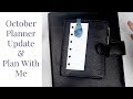 October Planner Update and Plan With Me | Kendra Bork