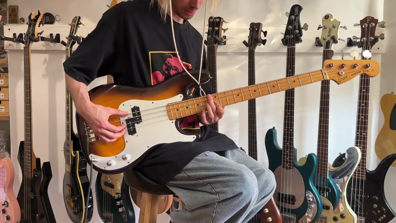 Greco Mercury Bass (Precision Bass Japan 70's) Demo - Mono
