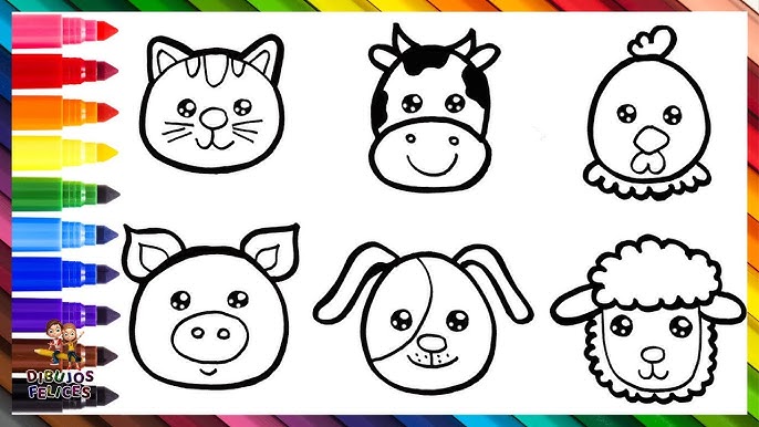 Dibuja y Colorea Animales De Granja Arcoiris 🐱🐮🐔🐷🐶🐑🌈 Dibujos Para Niños - YouTube dibuja-y-colorea-animales-de-granja-arcoiris-dibujos-para-ni-os-youtube