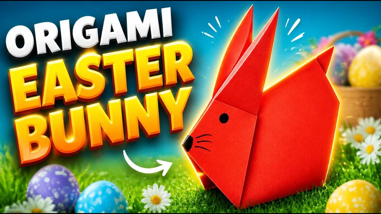 Origami Easter Bunny | How to Make a Paper Rabbit Easter DIY Easy ...